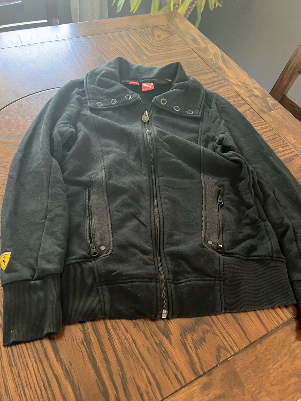 PUMA Scuderia Ferrari Officially Licensed Black Full Zip Jacket Size XS F1 # 688